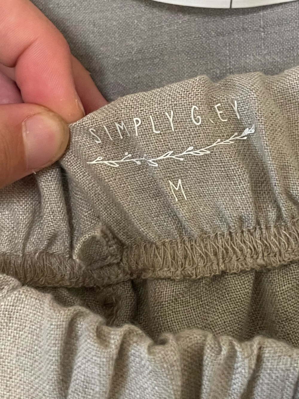 Simply Grey Life cropped wide leg linen pants - Picture 4 of 8